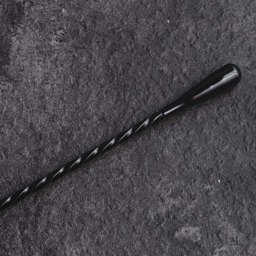 12 inches Cocktail Mixing Spoon Black 3