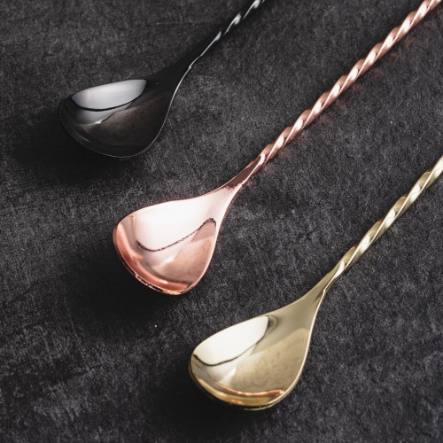 12 inches Cocktail Mixing Spoon Black 6