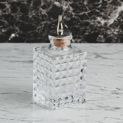Glass Bitter Bottle Square 90ml