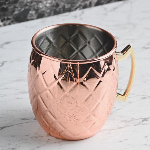 Moscow Mule Diamond 500ml Rose Gold Mug 3
