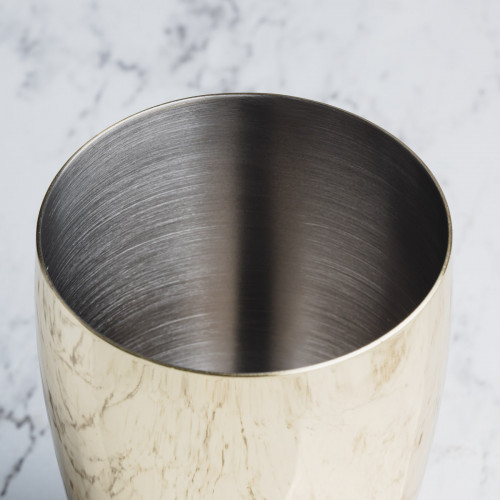Oval 3-pieces Cocktail Shaker 500ml Gold 4