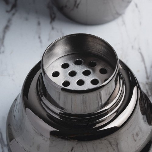 Oval 3-pieces Cocktail Shaker 500ml Black 3