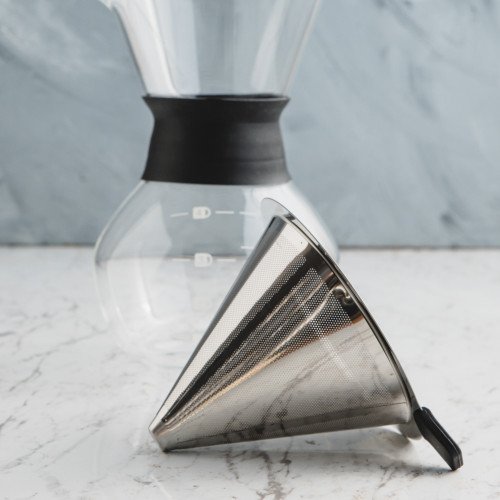 Hourglass Coffee Server w Strainer 3