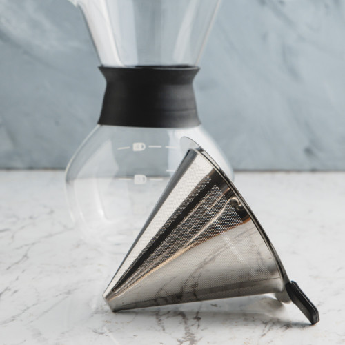 Hourglass Coffee Server w Strainer 3