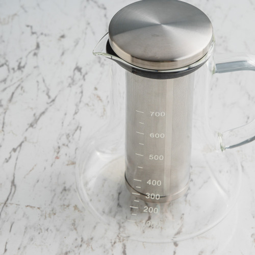 Glass Coffee Brewer w Build-In Filter Tube 700ml 4