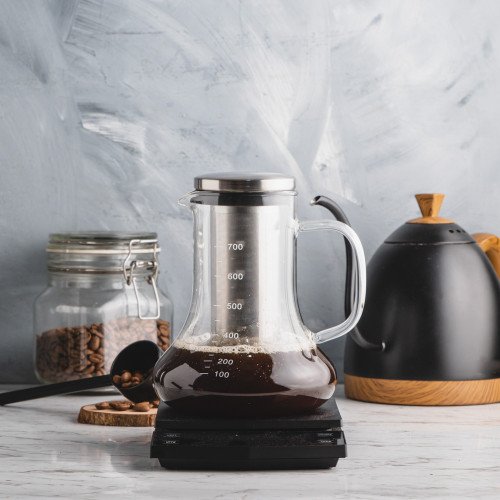 Glass Coffee Brewer w Build-In Filter Tube 700ml 5
