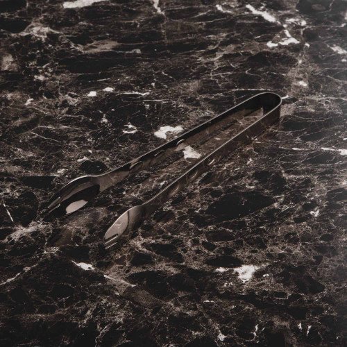 Metallic Ice Tong Gunmetal