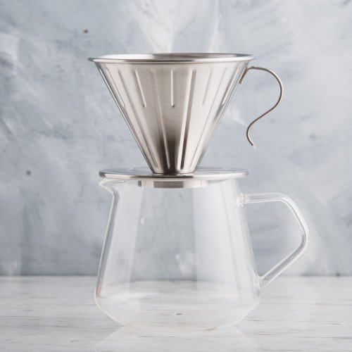 Metal Coffee Dripper w/ Handle