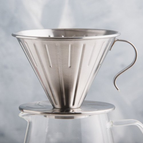 Metal Coffee Dripper w/ Handle 3