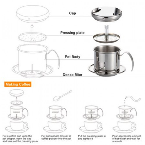 Vietnam Classic Coffee Dripper 6