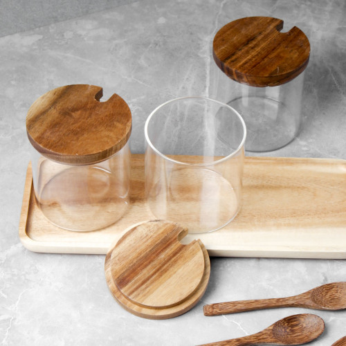 Glass Spice Jar 3 Pieces Set 3