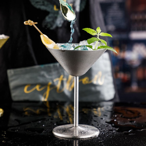 Stainless Steel Martini Cup 240ml - Rose Gold 2