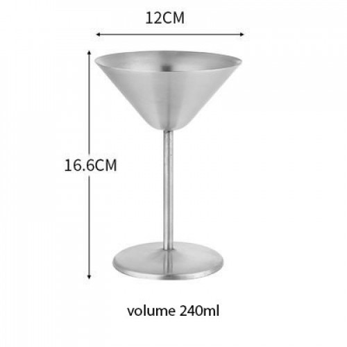 Stainless Steel Martini Cup 240ml - Rose Gold 5