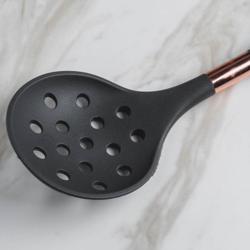 Rose Gold Silicone Slotted Spoon 02 2