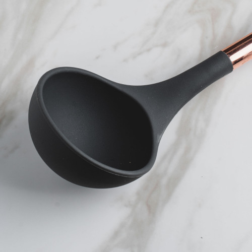 Rose Gold Silicone Soup Ladle 3