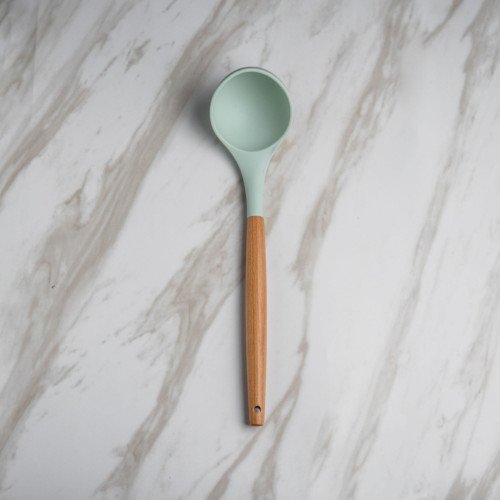Pistachio Green Silicone Soup Ladle