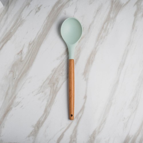 Pistachio Green Silicone Serving Spoon