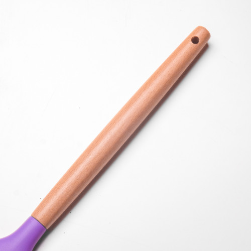 Flamboyant Purple Silicone Slotted Spoon 01 3