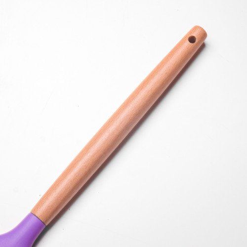 Flamboyant Purple Silicone Slotted Spoon 01 3
