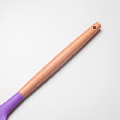Flamboyant Purple Silicone Flat Top Spatula 4