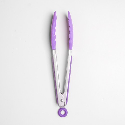 Flamboyant Purple Silicone Food Tong