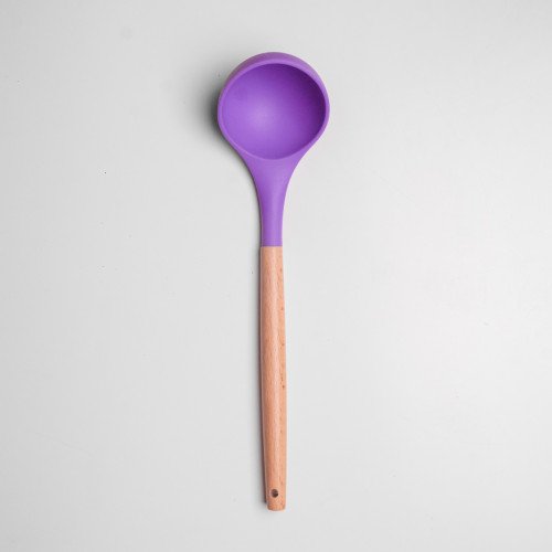 Flamboyant Purple Silicone Soup Ladle
