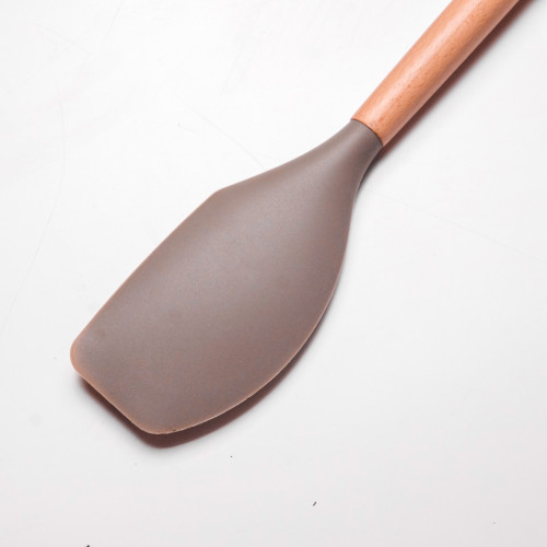 Mellow Brown Silicone Scrapper Spatula 4