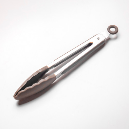 Mellow Brown Silicone Food Tong 3
