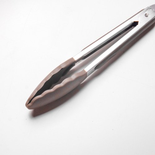 Mellow Brown Silicone Food Tong 4