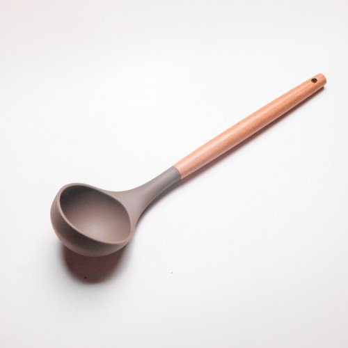 Mellow Brown Silicone Soup Ladle 2