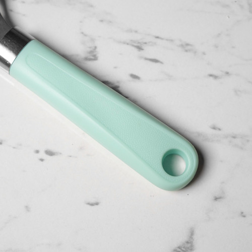 Round Pizza Cutter Cyan Handle 5