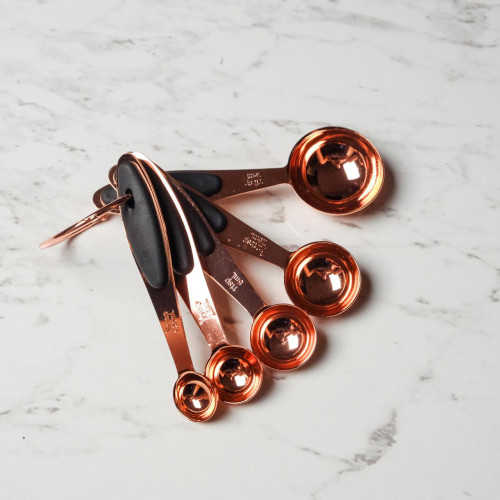 Rose Gold Kitchen Measuring Spoon Set 3