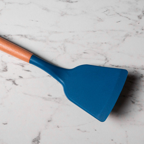 Gothic Blue Silicone Frying Spatula 3