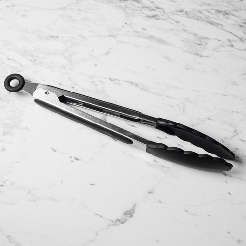 Bold Black Silicone Food Tong 2