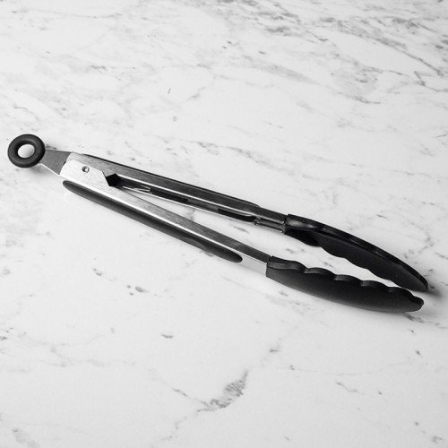 Bold Black Silicone Food Tong 2
