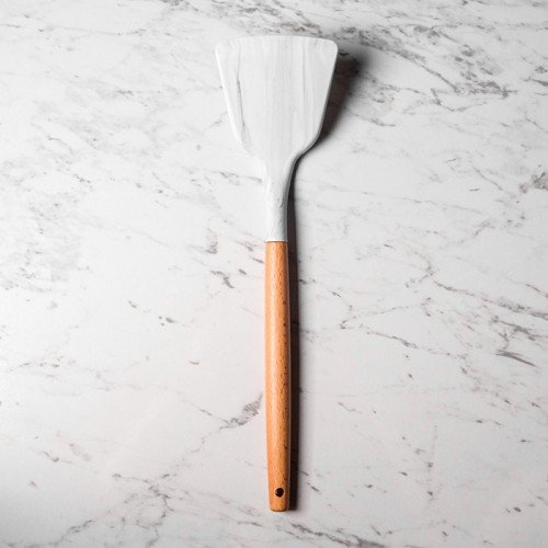Frost White Silicone Frying Spatula