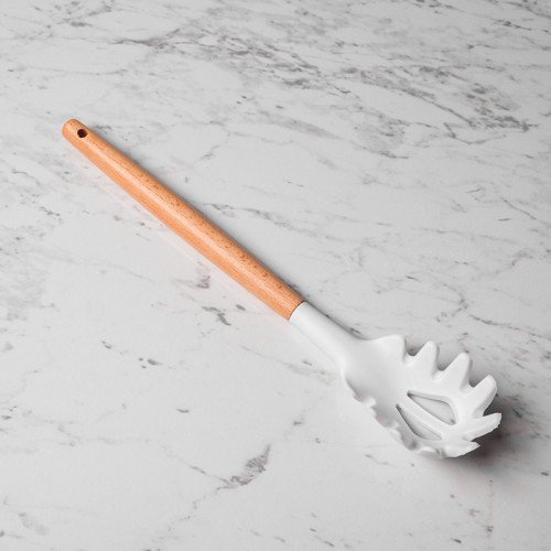 Frost White Silicone Spaghetti Server 4