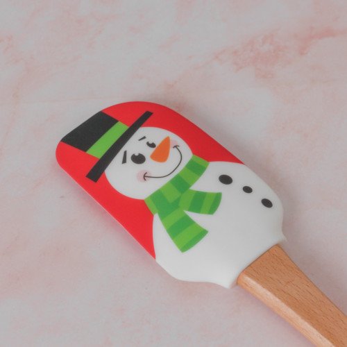 Silicone Baking Spatula with Character - Snowman 5