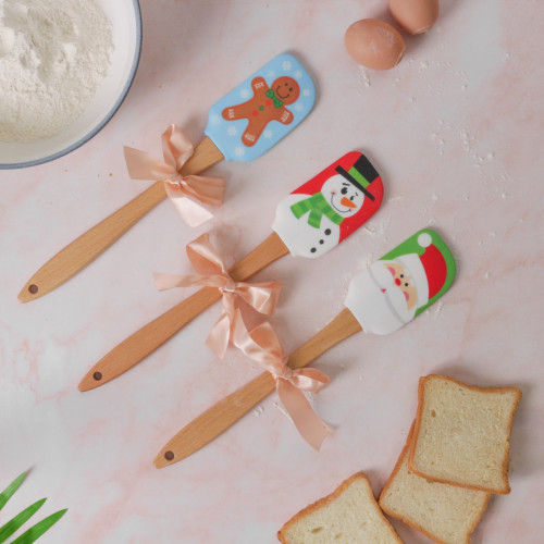 Silicone Baking Spatula with Character - Snowman 6