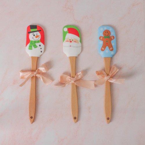 Silicone Baking Spatula with Character - Snowman 7