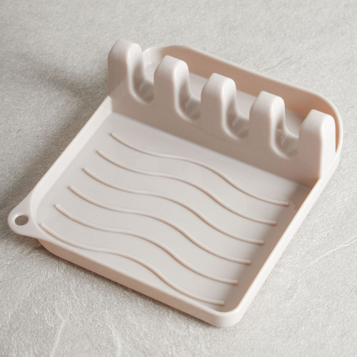 Light Khaki Silicone Kitchen Utensil Set 14