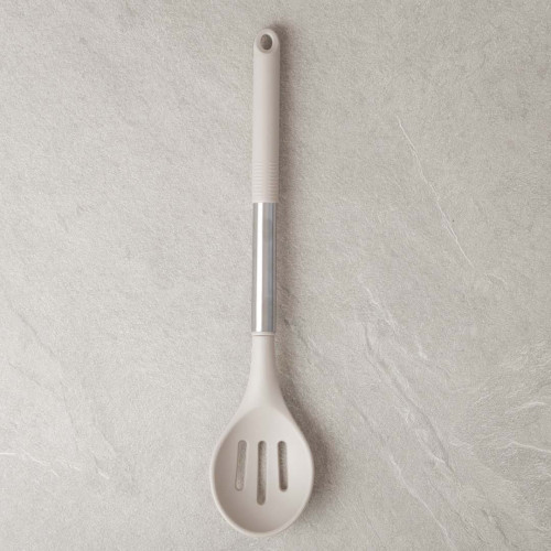 Light Khaki Silicone Slotted Spoon