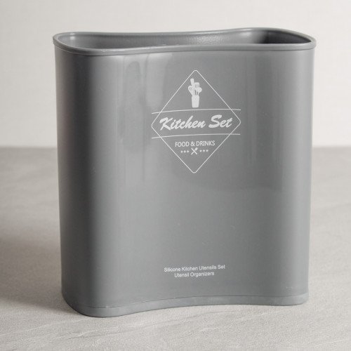 Slate Grey Silicone Kitchen Utensil Set 3
