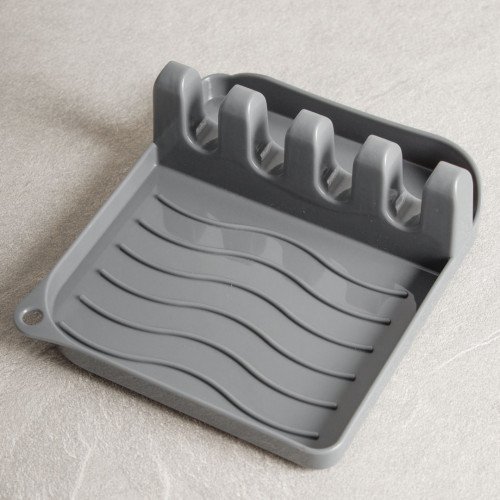 Slate Grey Silicone Kitchen Utensil Set 4