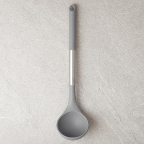 Slate Grey Silicone Soup Ladle