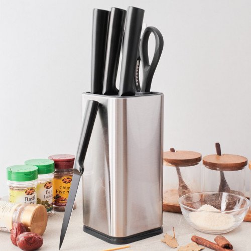 Black Pearl Set of 6 Knife Block