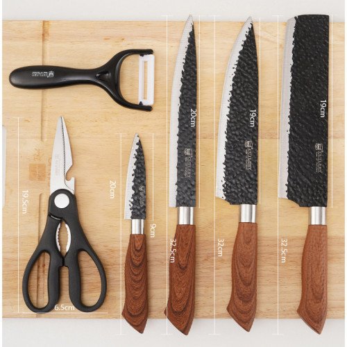 Chefshen Gourmet Kitchen Knife Set of 6 8
