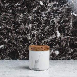 Marble Art Round Food Jar 600ml