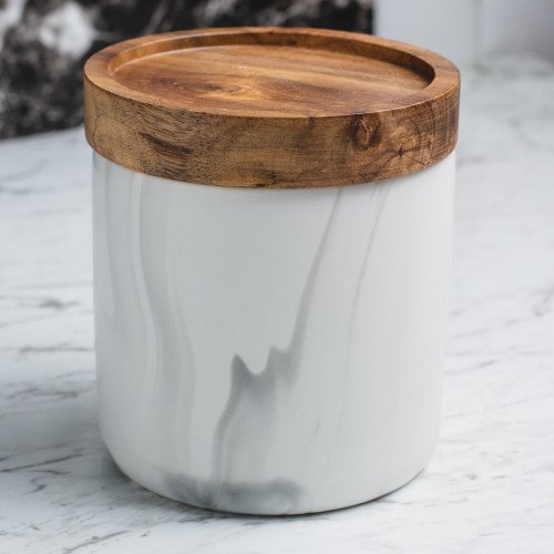 Marble Art Round Food Jar 600ml 2