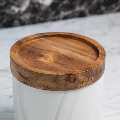 Marble Art Round Food Jar 600ml 3